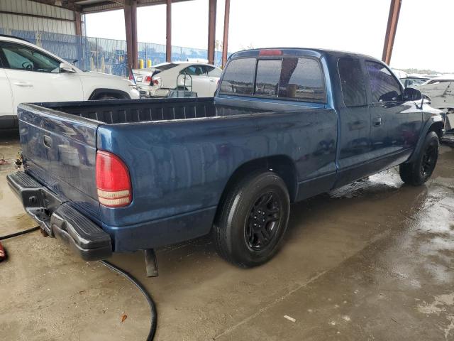 1D7GL12K24S504625 - 2004 DODGE DAKOTA SXT BLUE photo 3