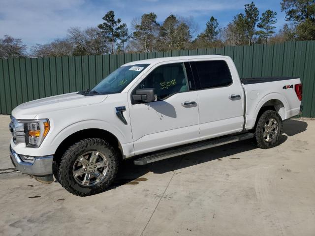 1FTFW1E56MFB02120 - 2021 FORD F150 SUPERCREW WHITE photo 1