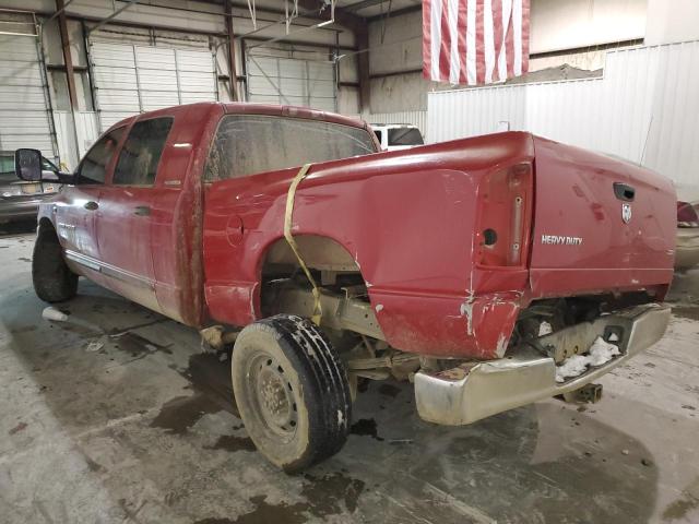 3D7KR29C06G195812 - 2006 DODGE RAM 2500 RED photo 2