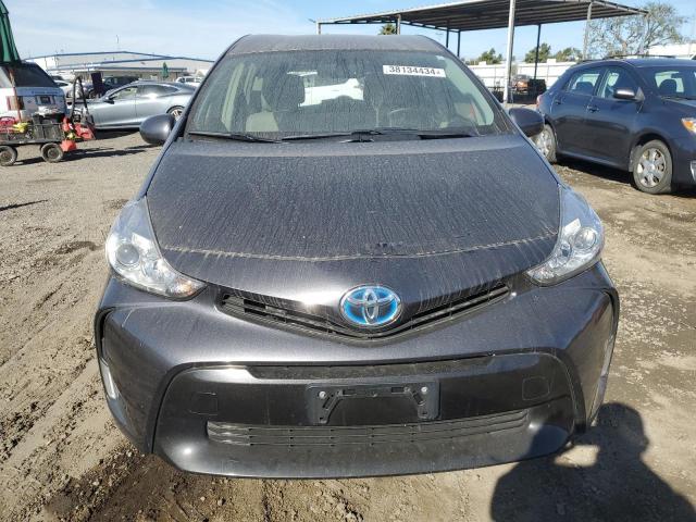 JTDZN3EU8FJ036768 - 2015 TOYOTA PRIUS V CHARCOAL photo 5