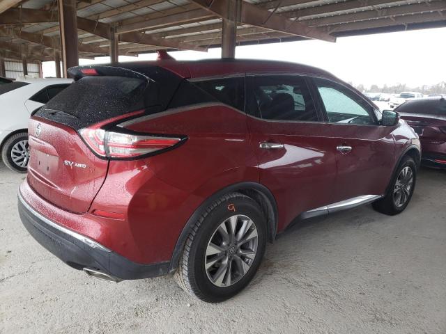 5N1AZ2MH6JN137031 - 2018 NISSAN MURANO S RED photo 3