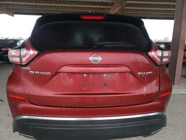 5N1AZ2MH6JN137031 - 2018 NISSAN MURANO S RED photo 6