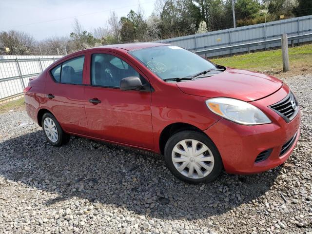 3N1CN7AP3DL853958 - 2013 NISSAN VERSA S RED photo 4