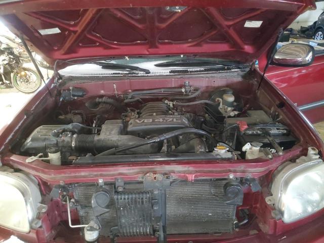 5TBBT44125S457111 - 2005 TOYOTA TUNDRA ACCESS CAB SR5 BURGUNDY photo 11