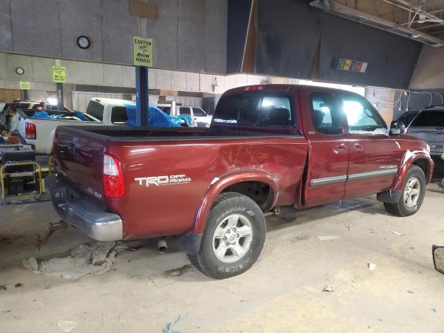 5TBBT44125S457111 - 2005 TOYOTA TUNDRA ACCESS CAB SR5 BURGUNDY photo 3