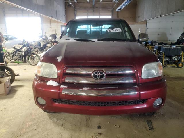 5TBBT44125S457111 - 2005 TOYOTA TUNDRA ACCESS CAB SR5 BURGUNDY photo 5