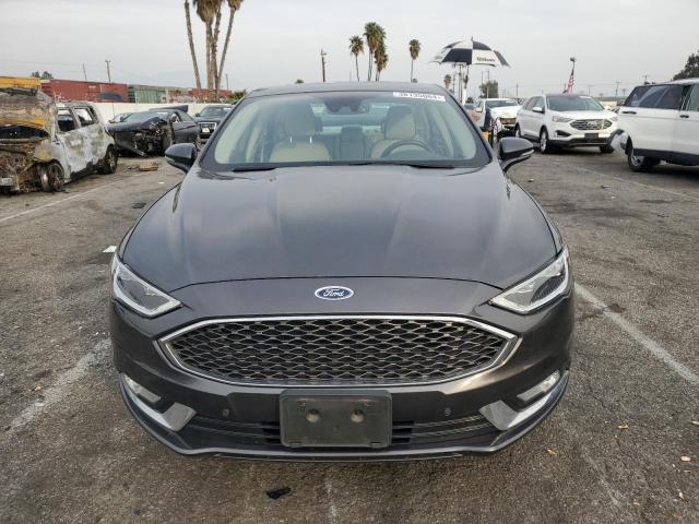 3FA6P0RU2JR150369 - 2018 FORD FUSION TITANIUM/PLATINUM HEV GRAY photo 5