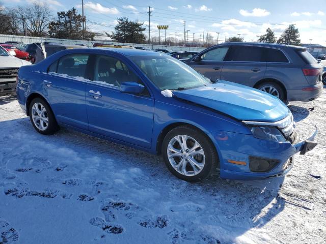 3FAHP0HA6CR272638 - 2011 FORD FUSION SE BLUE photo 4