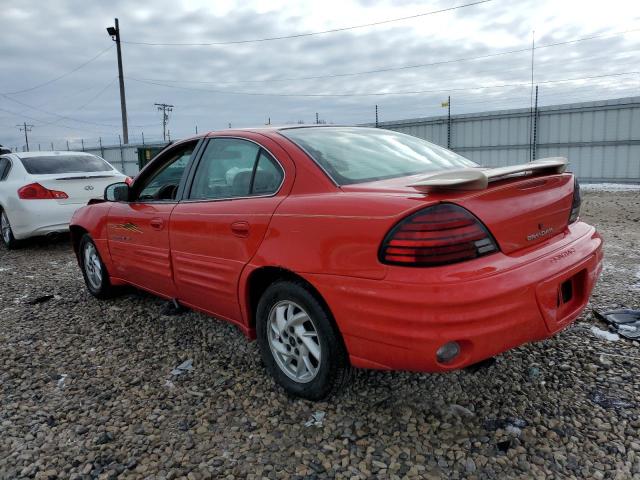 1G2NE52T0XM806083 - 1999 PONTIAC GRAND AM SE RED photo 2