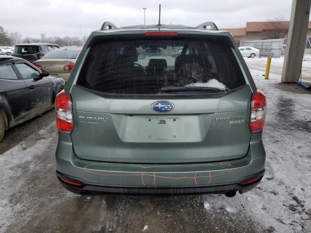 JF2SJAPC3EH459576 - 2014 SUBARU FORESTER 2.5I TOURING GREEN photo 6