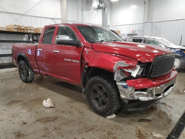 1D7RV1GT2BS544334 - 2011 DODGE RAM 1500 BURGUNDY photo 4