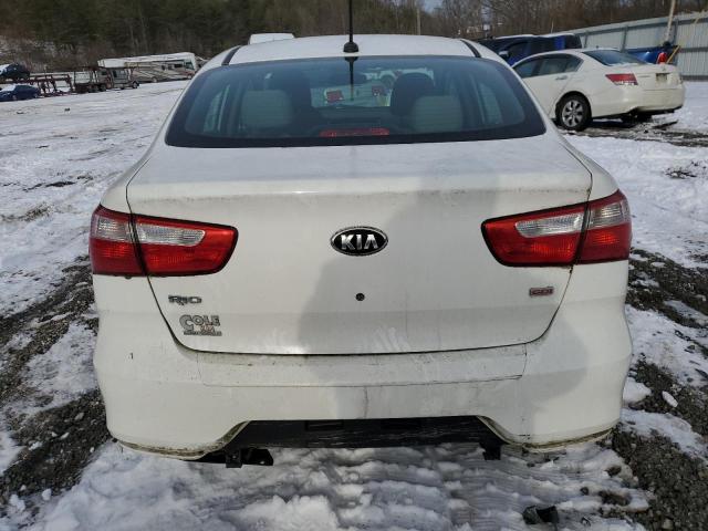 KNADM4A34G6660164 - 2016 KIA RIO LX WHITE photo 6