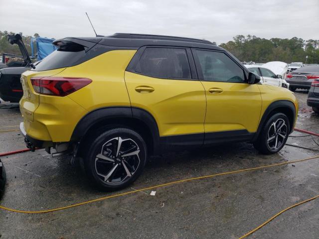 KL79MUSL0PB178769 - 2023 CHEVROLET TRAILBLAZE RS YELLOW photo 3