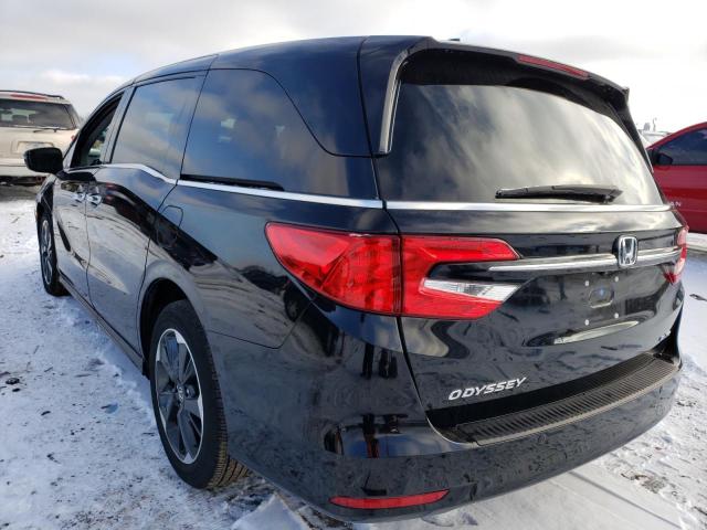 5FNRL6H90NB008189 - 2022 HONDA ODYSSEY ELITE Սև լուսանկար 2