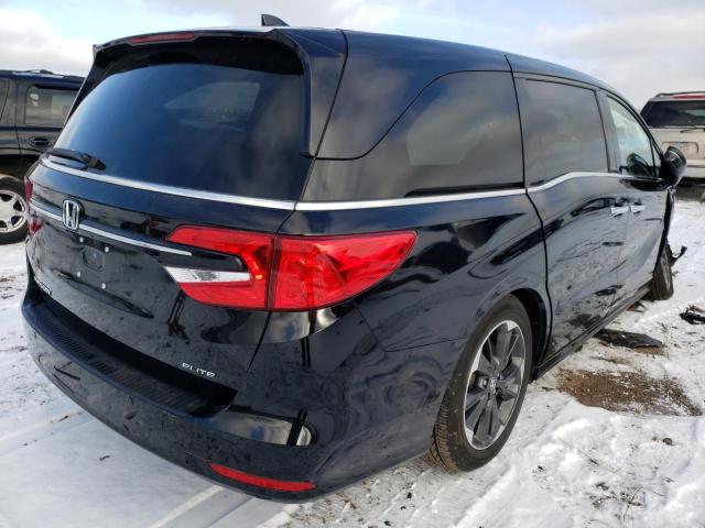 5FNRL6H90NB008189 - 2022 HONDA ODYSSEY ELITE Սև լուսանկար 3