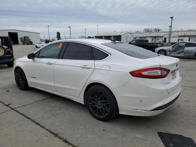 3FA6P0LU9DR127619 - 2013 FORD FUSION SE HYBRID WHITE photo 2