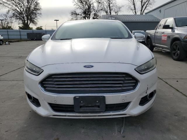 3FA6P0LU9DR127619 - 2013 FORD FUSION SE HYBRID WHITE photo 5