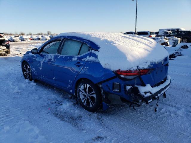 3N1AB8CV6LY203881 - 2020 NISSAN SENTRA SV BLUE photo 2