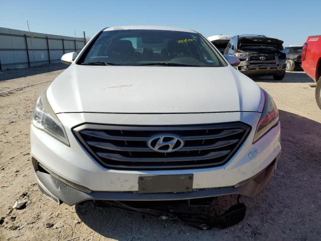 5NPE34AB4FH182236 - 2015 HYUNDAI SONATA SPORT WHITE photo 5