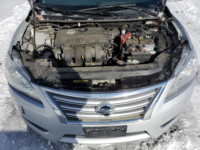 3N1AB7AP4DL634118 - 2013 NISSAN SENTRA S SILVER photo 11