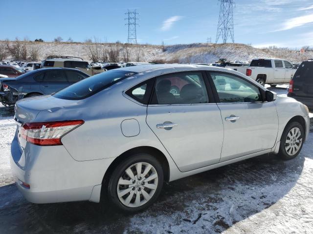 3N1AB7AP4DL634118 - 2013 NISSAN SENTRA S SILVER photo 3