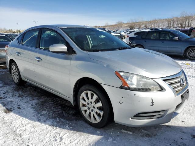 3N1AB7AP4DL634118 - 2013 NISSAN SENTRA S SILVER photo 4