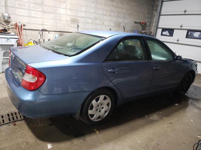 4T1BE32K64U918419 - 2004 TOYOTA CAMRY LE BLUE photo 3
