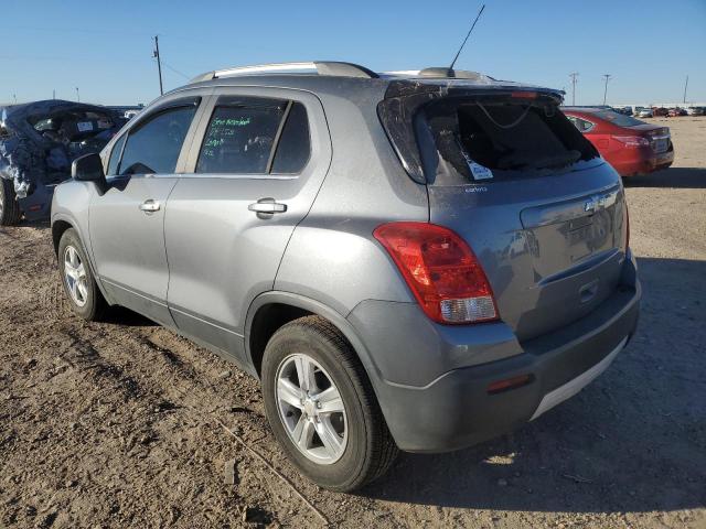 KL7CJLSB2FB092104 - 2015 CHEVROLET TRAX 1LT GRAY photo 2