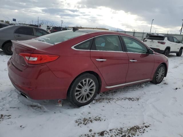 5NPE34AF6FH010485 - 2015 HYUNDAI SONATA SPORT RED photo 3