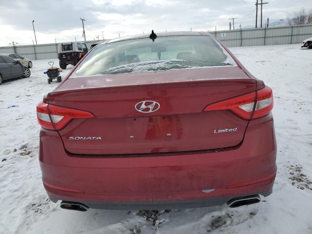 5NPE34AF6FH010485 - 2015 HYUNDAI SONATA SPORT RED photo 6