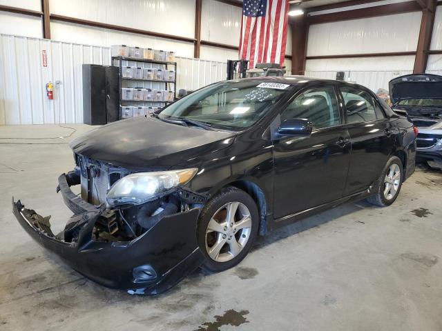 2T1BU4EEXBC653761 - 2011 TOYOTA COROLLA BASE BLACK photo 1