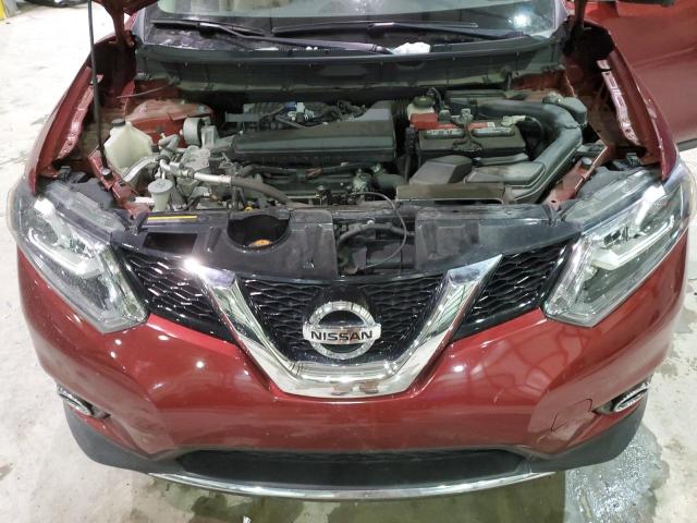 5N1AT2MT1GC752242 - 2016 NISSAN ROGUE S RED photo 12