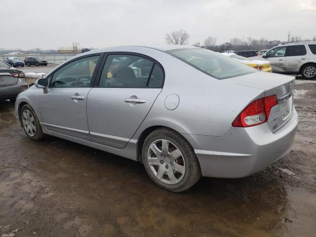 2HGFA1F55BH301069 - 2011 HONDA CIVIC LX SILVER photo 2