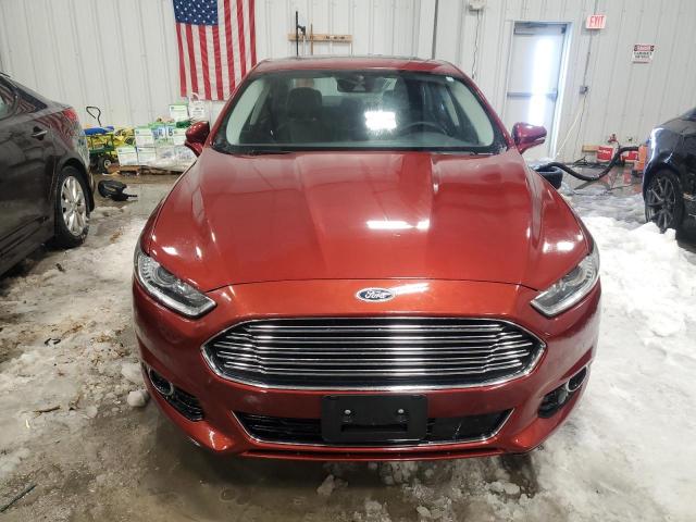 3FA6P0D95ER177087 - 2014 FORD FUSION TITANIUM RED photo 5