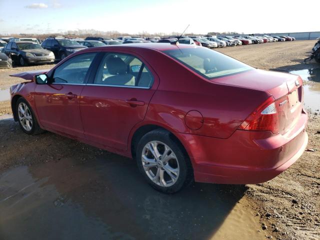 3FAHP0HA1CR414216 - 2012 FORD FUSION SE RED photo 2