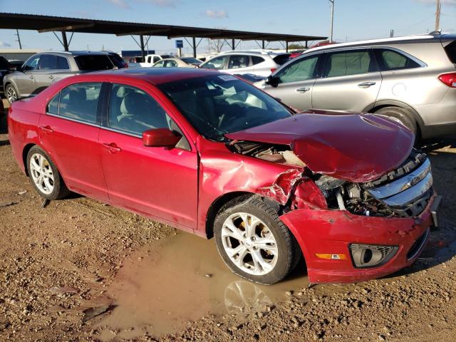 3FAHP0HA1CR414216 - 2012 FORD FUSION SE RED photo 4