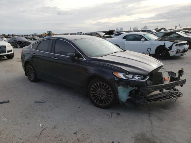 3FA6P0K93ER235717 - 2014 FORD FUSION TITANIUM BLACK photo 4