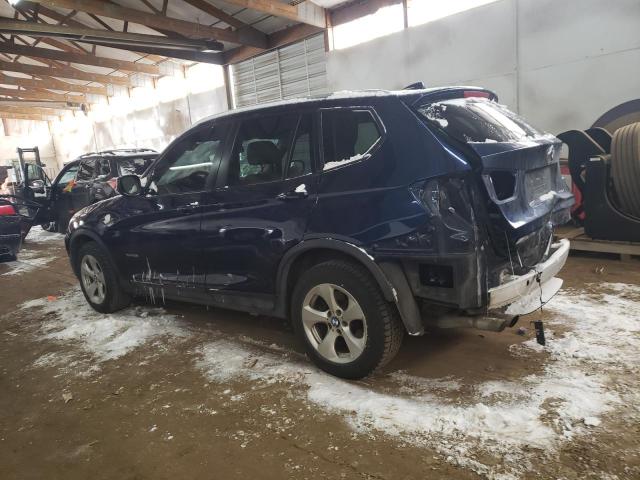 5UXWX5C53BL708348 - 2011 BMW X3 XDRIVE28I BLUE photo 2