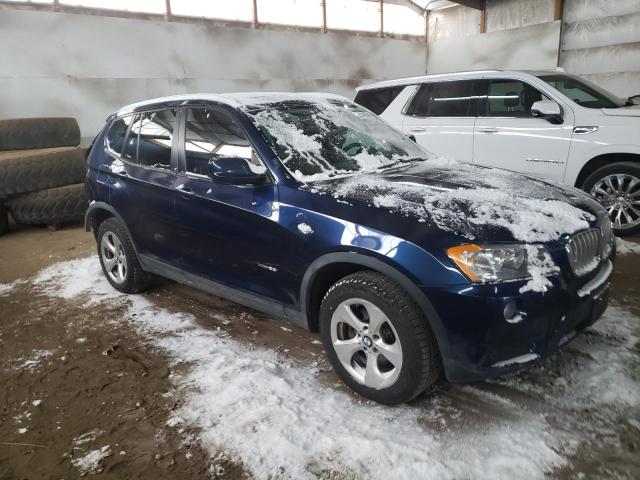 5UXWX5C53BL708348 - 2011 BMW X3 XDRIVE28I BLUE photo 4