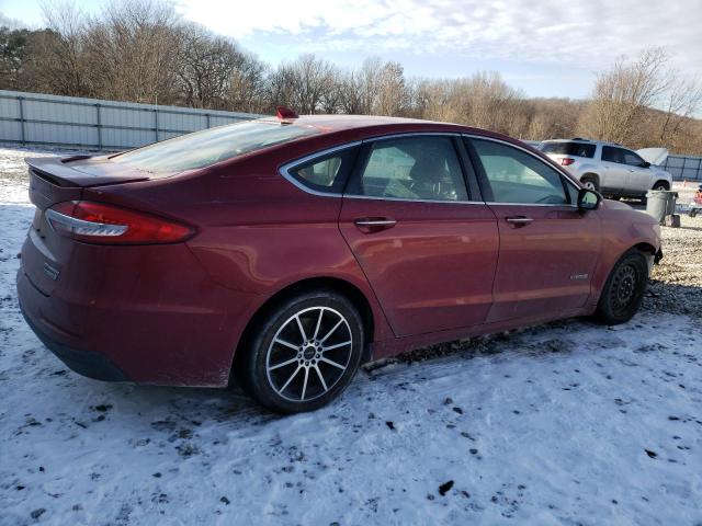 3FA6P0RU3KR273549 - 2019 FORD FUSION TITANIUM RED photo 3