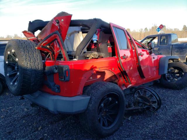 1C4BJWDG3FL760754 - 2015 JEEP WRANGLER U SPORT RED photo 3