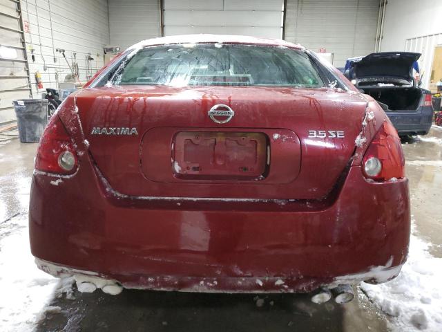 1N4BA41E94C826993 - 2004 NISSAN MAXIMA SE RED photo 6