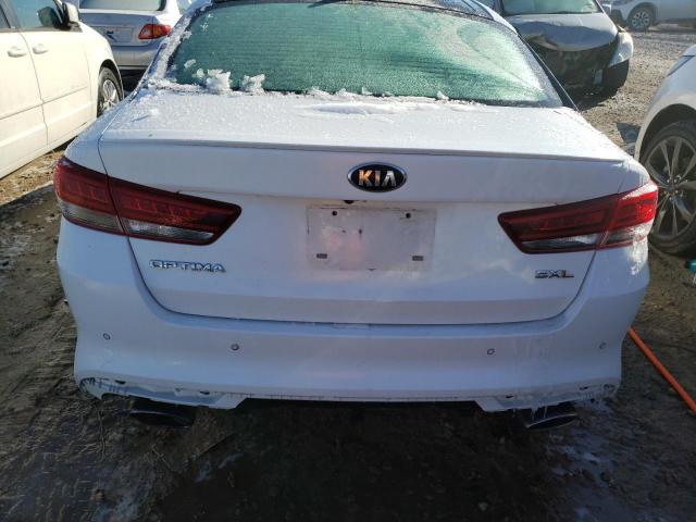 5XXGV4L23JG221497 - 2018 KIA OPTIMA SXL WHITE photo 6