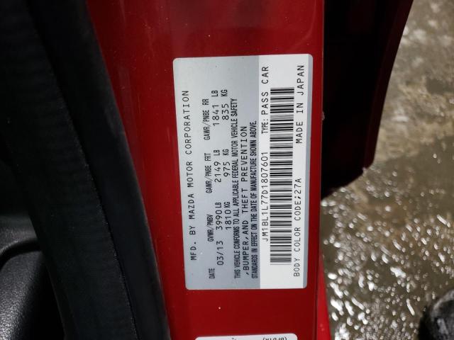 JM1BL1L77D1807601 - 2013 MAZDA 3 I RED photo 13