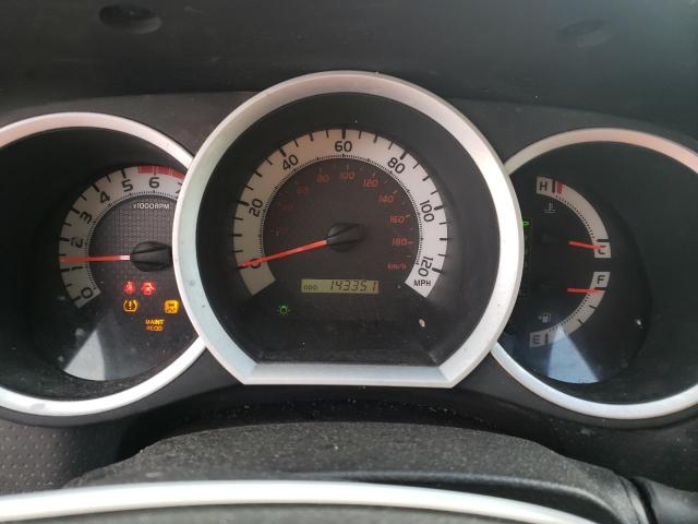 5TFJU4GN2EX063181 - 2014 TOYOTA TACOMA DOUBLE CAB PRERUNNER GRAY photo 9