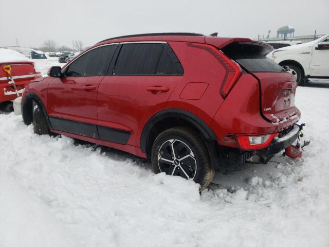 KNDCR3LE3P5111053 - 2023 KIA NIRO EX RED photo 2