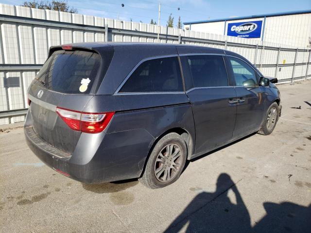 5FNRL5H42CB034952 - 2012 HONDA ODYSSEY EX GRAY photo 3