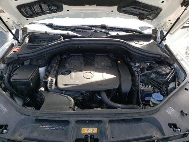 4JGDA5HB6EA396546 - 2014 MERCEDES-BENZ ML 350 4MATIC WHITE photo 12