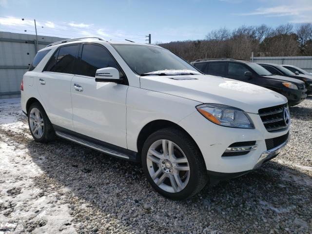 4JGDA5HB6EA396546 - 2014 MERCEDES-BENZ ML 350 4MATIC WHITE photo 4