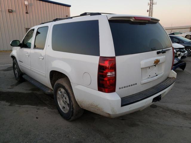 1GNSCJE02ER115059 - 2014 CHEVROLET SUBURBAN C1500 LT WHITE photo 2